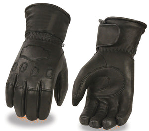 leather guantlet glove-Premium Cowhide Leather Gauntlet style covers wrist for cold weather riding  Thermal Lining Zippered Wrist Closure XS - 3X Unisex sizing available in our shop in Smyrna, TN, just outside of Nashville