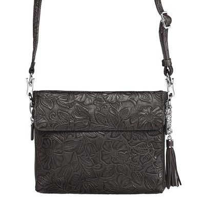 American Cowhide Leather Becomes softer with use, Durable, Ages to darker patina. Designed for either Left or Right handed use, CCW special outside back compartment zips open on 3 sides, Special padding to prevent imprinting, Adjust holster to your comfort draw angle, SLASH RESISTANT Shoulder Strap11-Ply Steel Cable Reinforced Cross Body Length, Easily clips on or off, Adjustable Shortest drop length = 12" / longest = 25"Total length = 49"