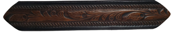 Be the star of the show with our "High Noon" Western Name Veg tan Leather Belt! Made with Veg tan cowhide in our Smyrna TN  shop just 20 miles outside of Nashville. It's designed for comfort and durability. Add a personalized name and change the buckle any time, all in 1 1/2" width of classic western style! Saddle up and get yours today!