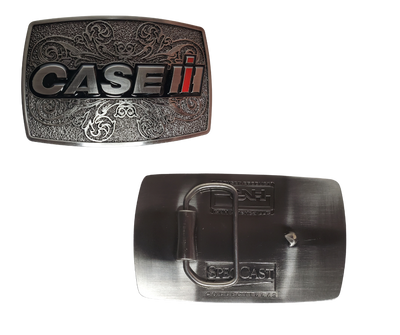 Curved Rectangle Shape Licensed International Harvester Buckle Fits 1 1/2 inch wide belts Approx. size 2 3/4"H x 3 3/4"W Available online or in our shop just outside Nashville in Smyrna, TN.