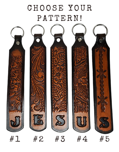 Read carefully... 1) Choose your Motif!   2) Add your SINGLE INITIAL  in the "TYPE NAME HERE box    3) You may choose from our other Belt PATTERNS from most any Belt just type BELT NAME in the COMMENT BOX on the way to checkout, Choose "Other #6".  Measures...approx. 1" x 7"