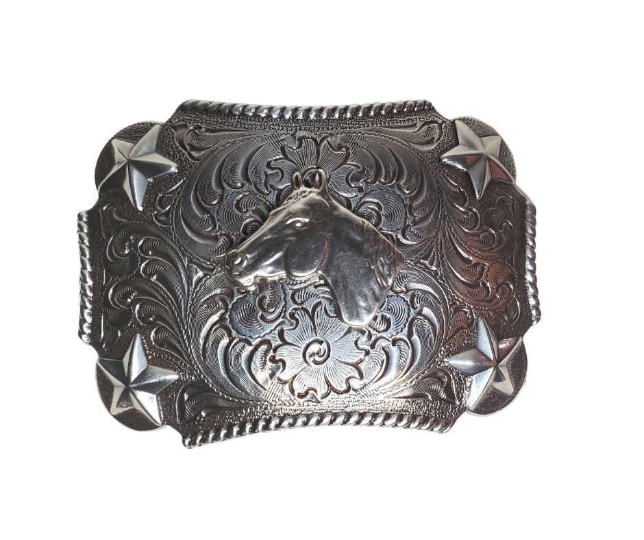 The Horse and Stars Kid's Belt Buckle CLOSEOUT!!
