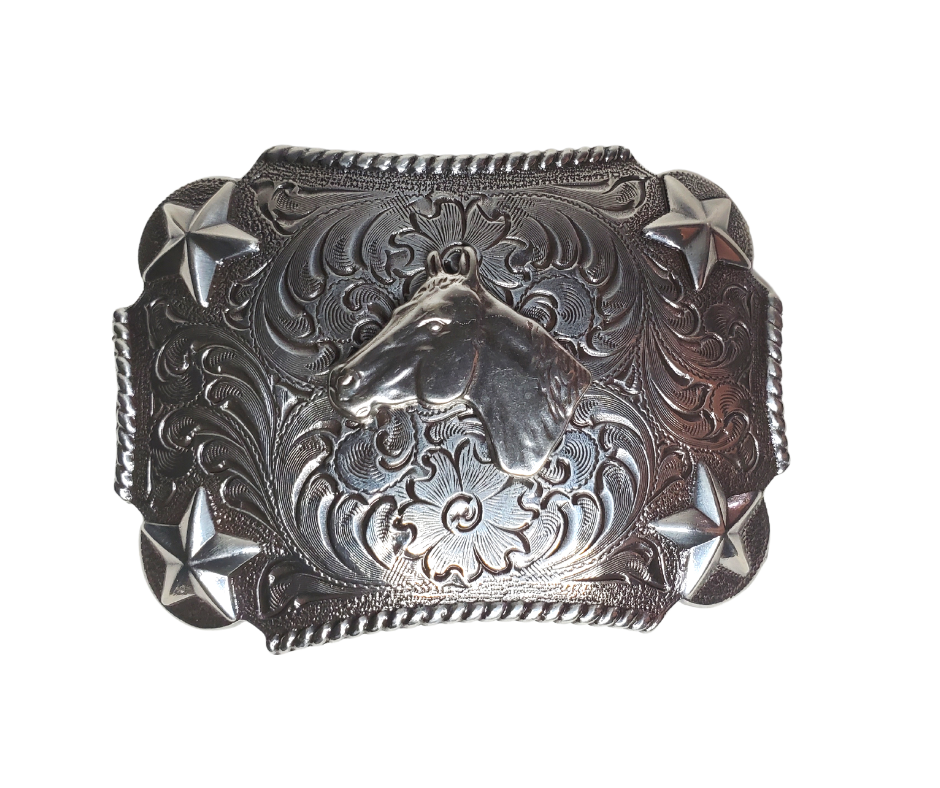 The Horse and Stars Kid's Belt Buckle