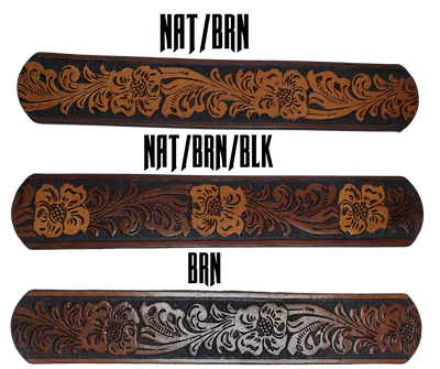 The Prairie Rose is a classic western scroll pattern that's timeless. It's hand finished in a unique Tri Tone Brown that you'll able to wear with most anything. Available in a 1 1/2" width. Full grain American vegetable tanned cowhide approx. 1/8"thick.  Includes Antique Nickle Solid Brass buckle. Smooth burnished painted edges. Choose with or without name if without name. For name Type name desired on belt in section, Buckle snaps in place for easy changing. Made in our Smyrna, TN, USA shop.