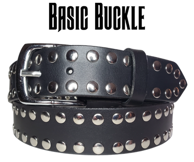 The "Slash" Studded Leather Belt