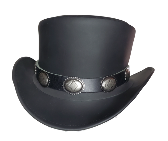 Leather Top Hat