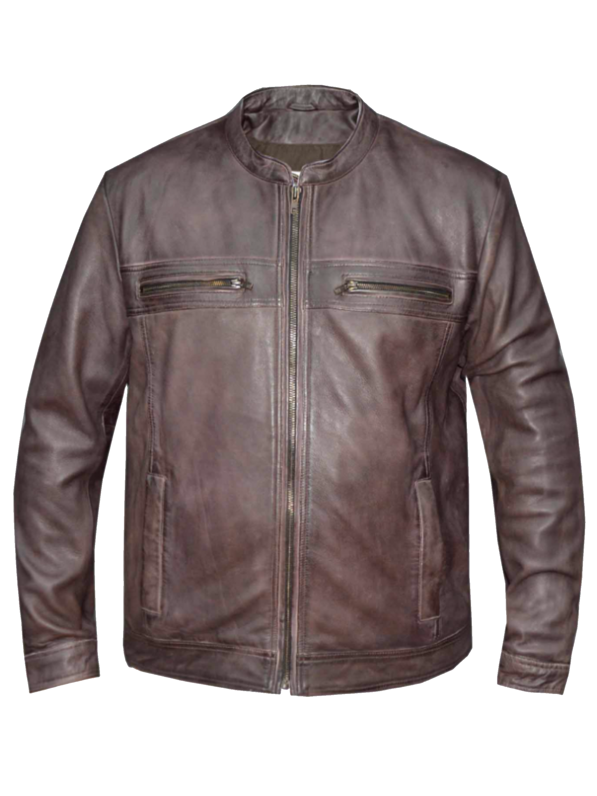 The Oliver Lightweight Brown Jacket is perfect for both the office worker and the laid-back individual. Made with lightweight chocolate brown lamb leather, it features a scooter style collar and covered zippers. The gun metal hardware and two lower pockets add to its charm. Ideal for cooler days in fall and winter, it is available at our Smyrna, TN location, just a short drive from Nashville. Sizes range from S to 5XL.