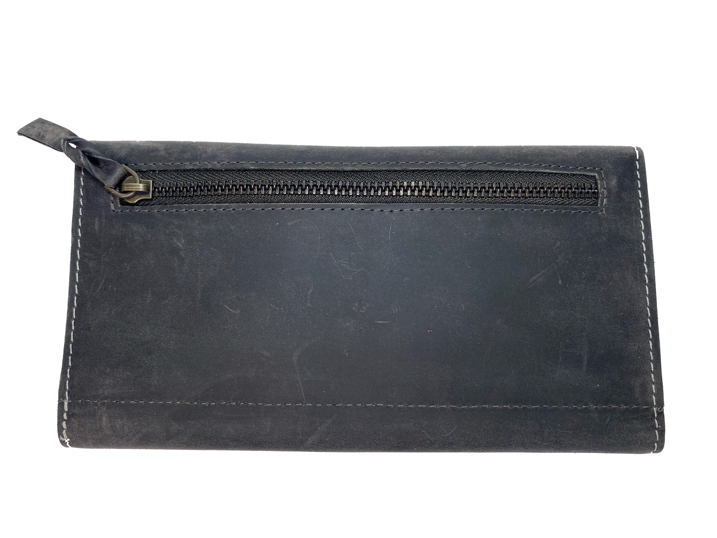 Ladies Leather Distressed Clutch Style Wallet