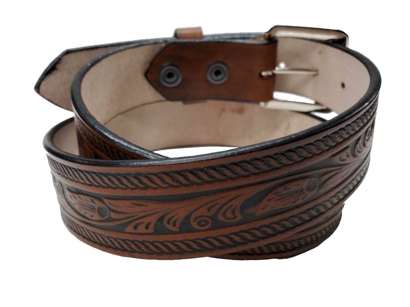 Be the star of the show with our "High Noon" Western Name Veg tan Leather Belt! Made with Veg tan cowhide in our Smyrna TN  shop just 20 miles outside of Nashville. It's designed for comfort and durability. Add a personalized name and change the buckle any time, all in 1 1/2" width of classic western style! Saddle up and get yours today!