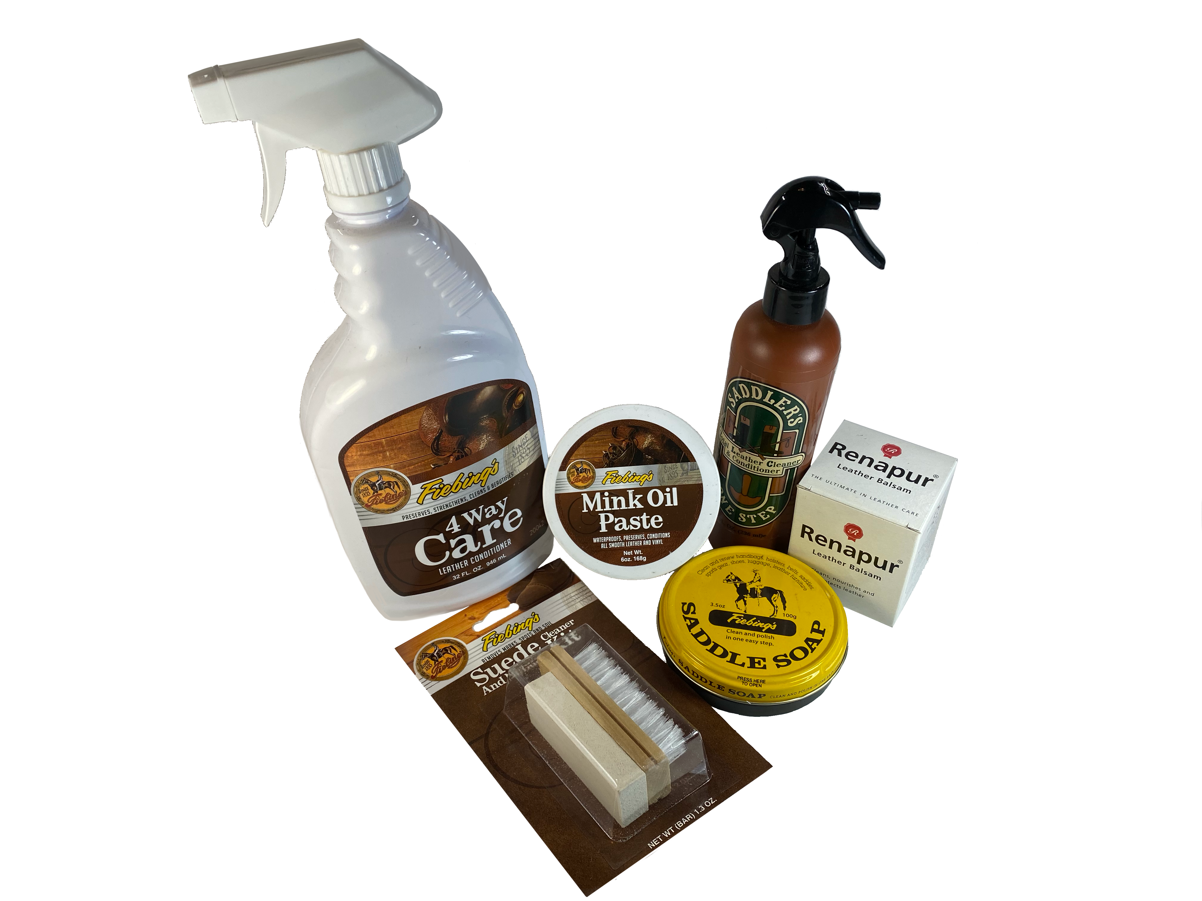 Not only do we sell Leather items at our shop in Smyrna, TN, but we also sell the CARE products to keep your investment around for years to come. We'll do our best to help you make the right choice for what you have. Come in and see our selection.  Products start at $5.50.