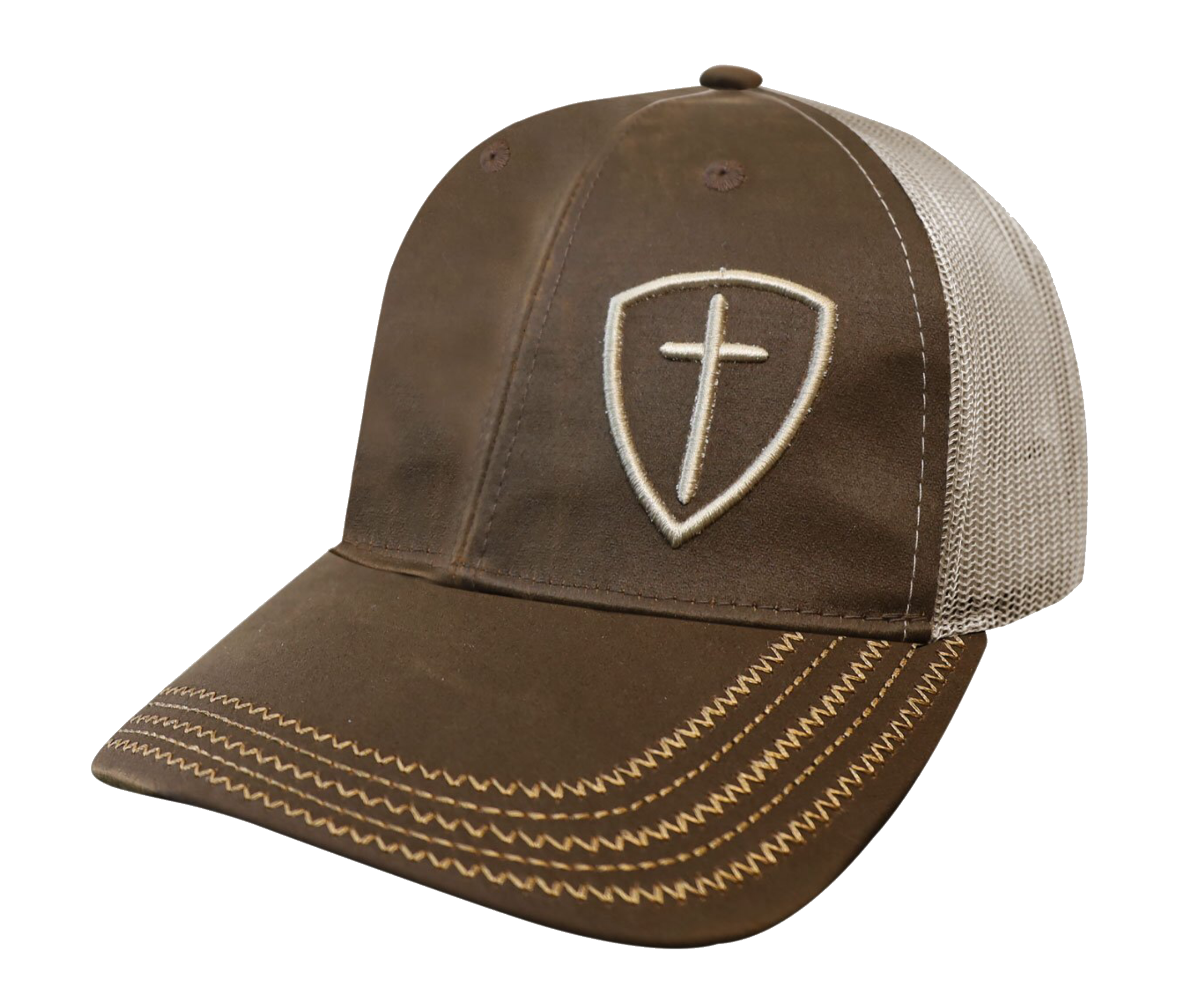 This handsome cap says a lot about the character of its wearer...without saying a word. The cross is meaningful and carries weight with just a glance. Send a message about what this symbol means to you every time you wear this topper, and share the Good News with others when you have the chance. Ask God for the opportunity, and He will help you with the words.