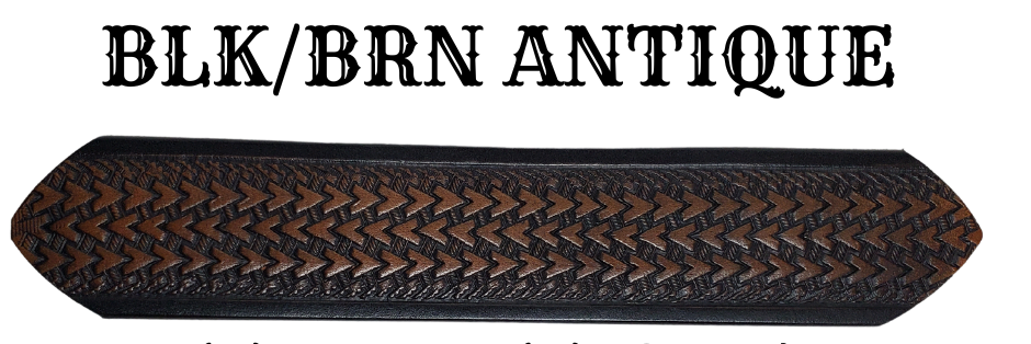 "The Wayfarer" is a handmade real leather belt made from a single strip of cowhide shoulder leather that is 8-10 oz. or approx. 1/8" thick. It has hand burnished (smoothed) edges and a Triple Arrow pattern. This belt is completely HAND dyed with a multi step finishing technic. The antique nickel plated solid brass buckle is snapped in place with heavy snaps.  This belt is made just outside Nashville in Smyrna, TN.