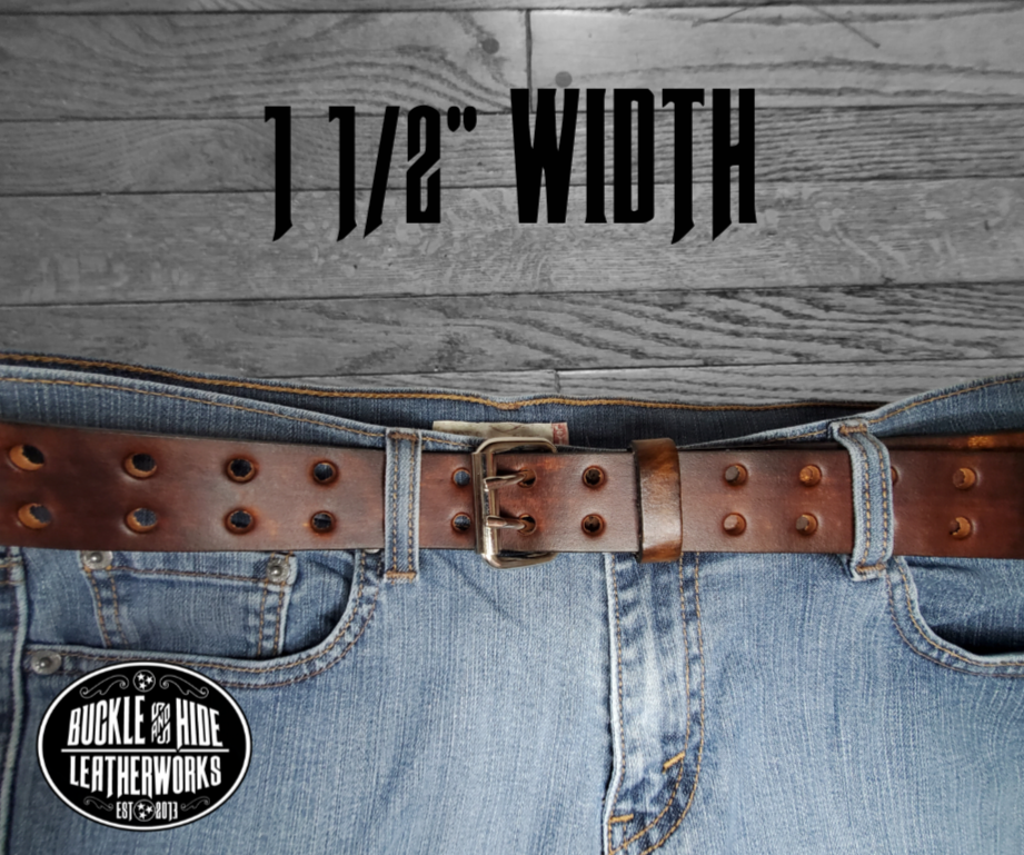 Double Hole Casual Leather Belt – Buckle and Hide Leather Double Hole Casual Leather Belt – Buckle and Hide Leather