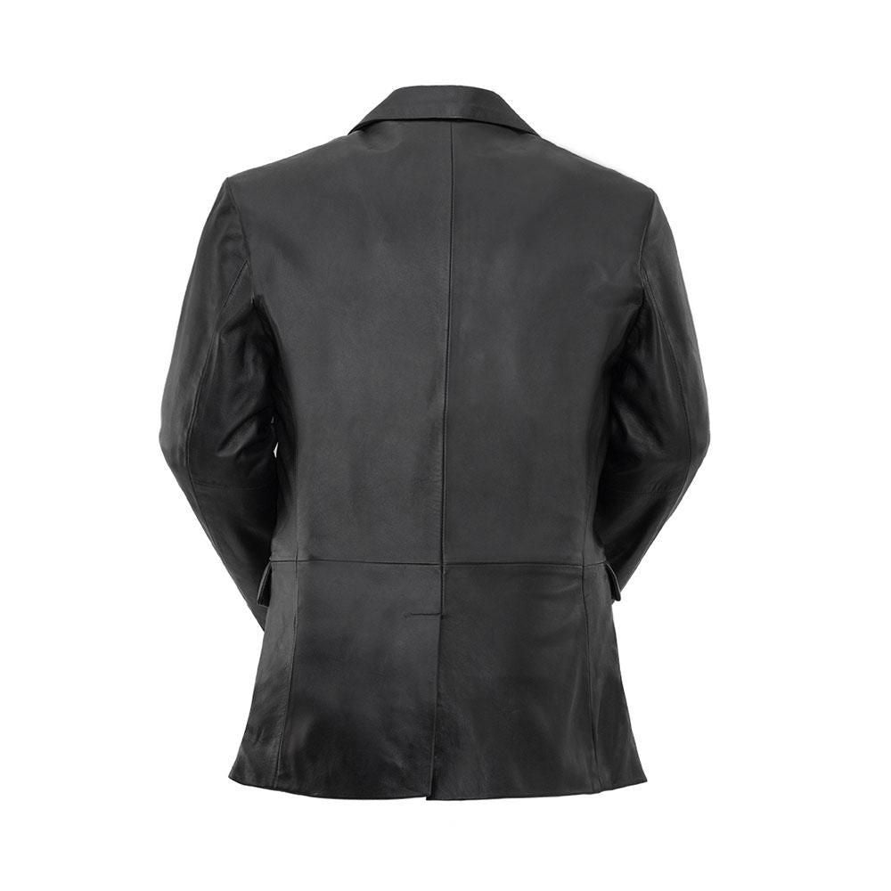 Premium Soft and Supple Lambskin Leather Classic Blazer styling  Two hand pockets and One zip chest pocket Sizes S-5XL Call for availability