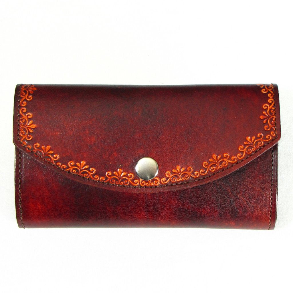 Embossed Ladies' Clutch Wallet