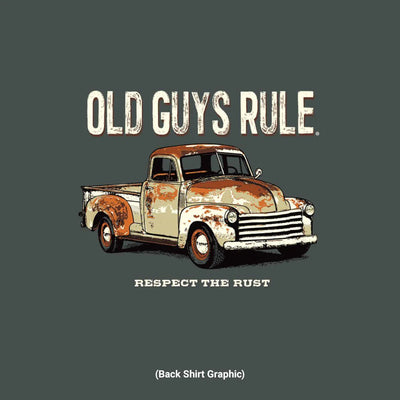 Nuthin' is more cool than a Old Guys Rule Rusty ol Truck T shirt. Our unique T-shirt design is NOT for the man who has given up on life. On the contrary, it’s the man that keeps looking better and better with age and challenges everything that life’s throwing at him! Available online and in our retail shop in Smyrna, TN.