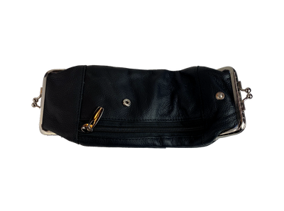 This is a versatile case, it has 2 pockets with clasp closures, plus a zippered hidden pocket. Great for lots of stuff in a small compact case. Choose solid Black or Earth tones. Since we buy these assorted we will send whichever browns we have in stock.