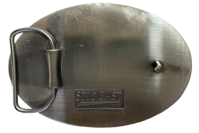 Case Western Tractor Belt Buckle-Oval Shape Licensed Case Western Buckle Fits 1 1/2 inch wide belts Approx. size 2 3/4"H x 3 3/4"W Available online and in our shop in Smyrna, TN, just outside of Nashville