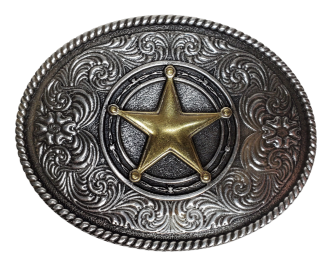 Texas Star Belt Buckle Buckle and Hide Leather LLC