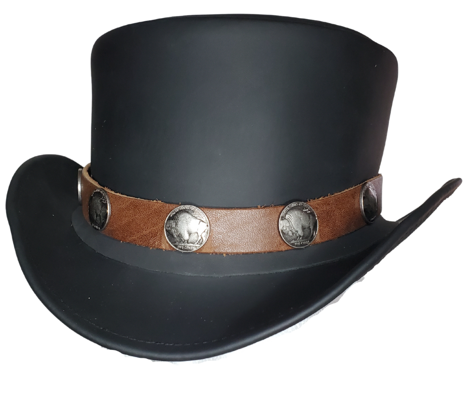 Leather Top Hat
