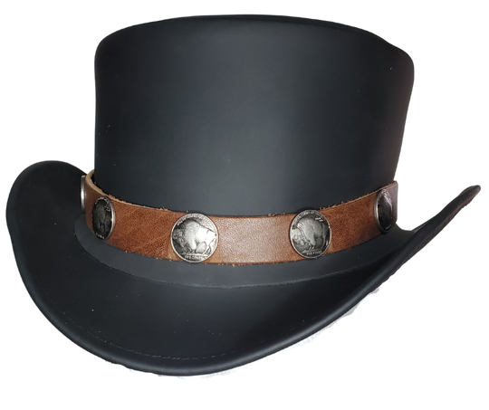 Leather Top Hat